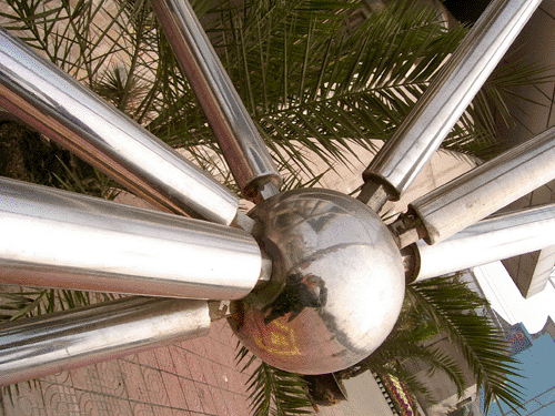 自贡不锈钢螺栓球网架